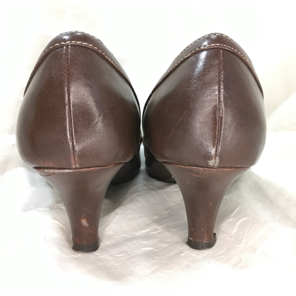 Seychelles Brown Mary Jane Mid Heel Pump -8- - Picture 6 of 15